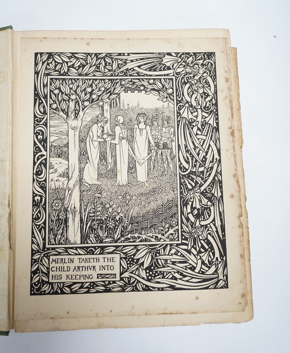 Malory, Sir Thomas - Morte Darthur: The Birth Life and Acts of King Arthur of his Knights of the Round Table....With an introduction by Professor Rhys and embellished with many original designs by Aubrey Beardsley. (the